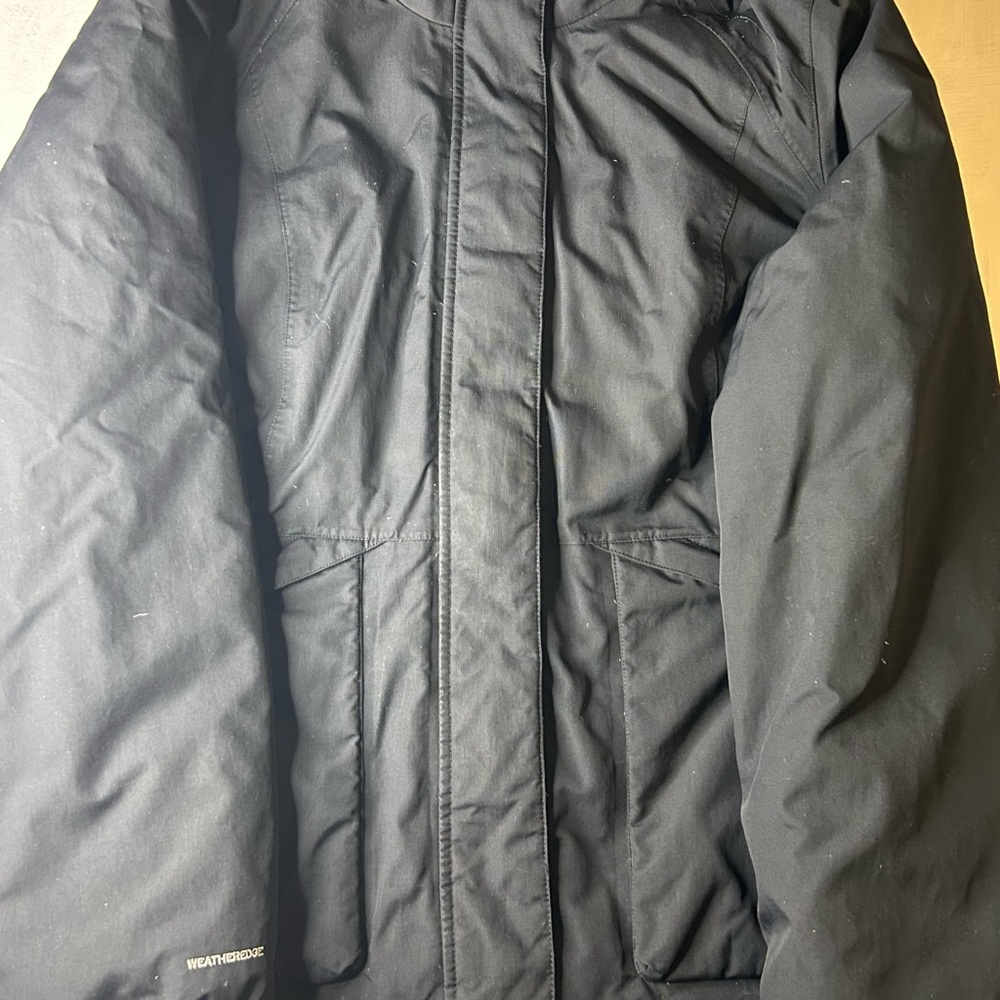 Eddie Bauer Warm Women's Black Down Lined WinterJacket L